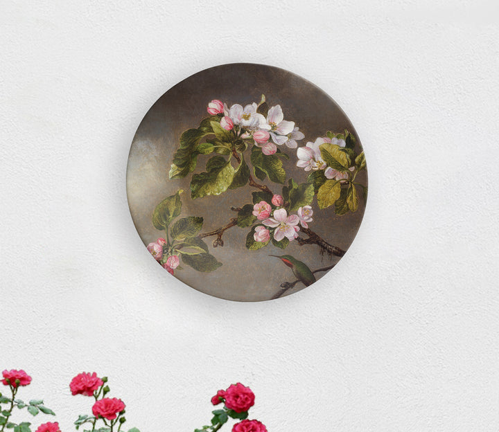 Artistic Flower Stroke Decorative Ceramic Wall Plate