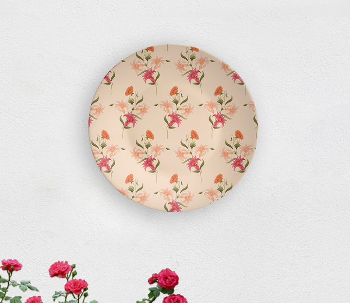 Fling Of Flowers Ceramic Decorative Wall Plate