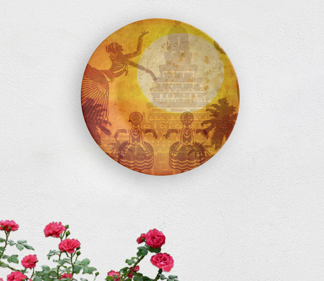 Ceramic Nritya Kala Decorative Wall Plate