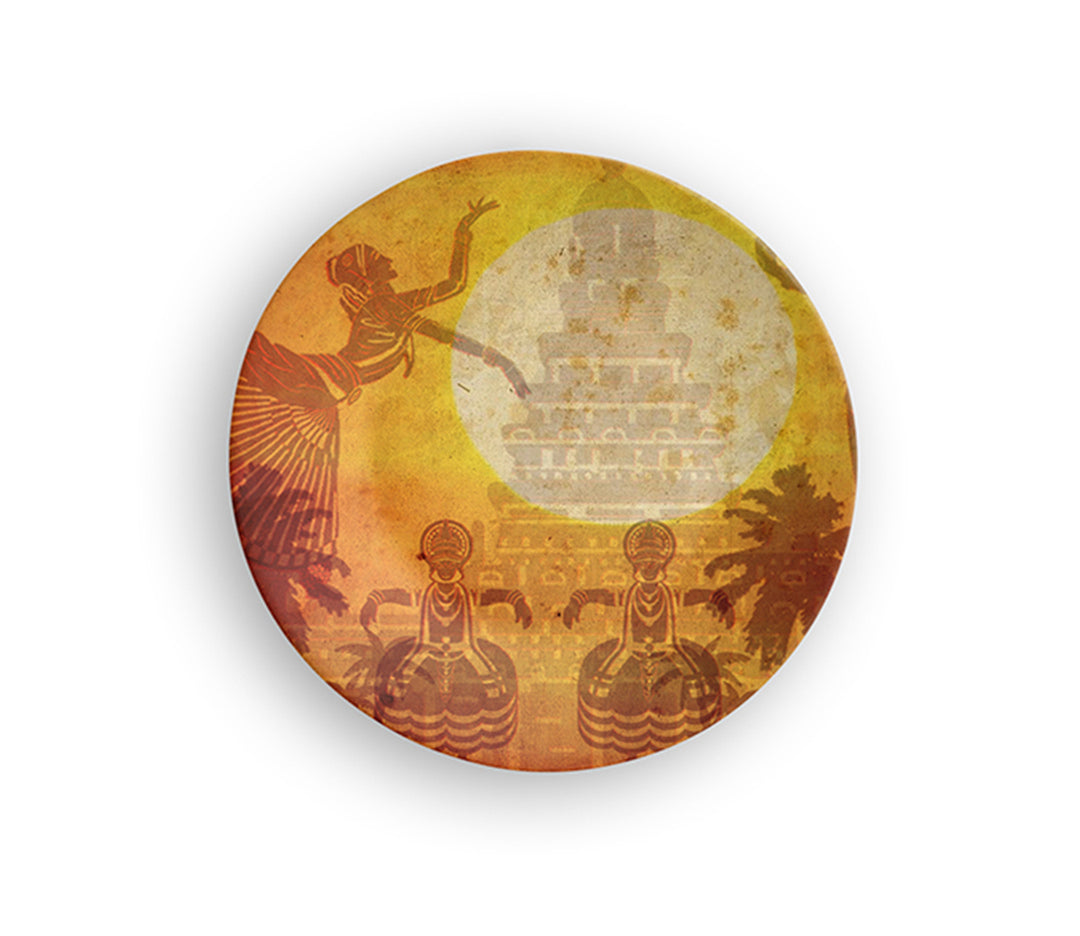Ceramic Nritya Kala Decorative Wall Plate