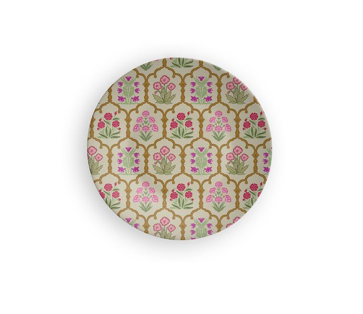 Cream Aesthetic Floral Decorative Wall Plate