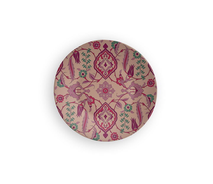 Pink Abstract Ceramic Art Splash Decorative Wall Plate