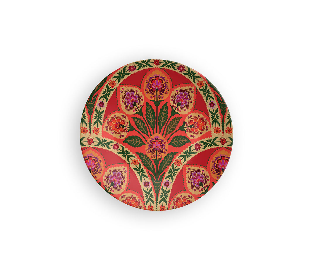 Variation In Symmetry Decorative Ceramic Wall Plate