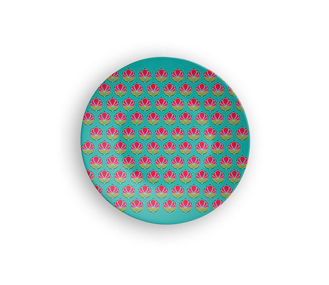 Decorative Teal Ceramic Wall Plate