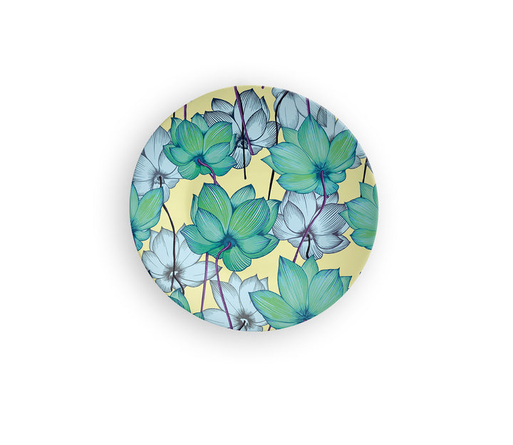 Tinge of Floral World Ceramic Decorative Wall Plate