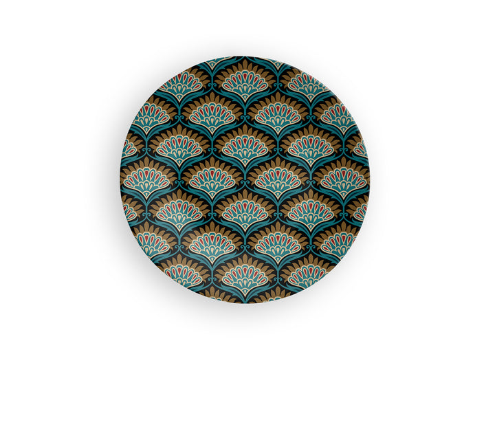 Black Motif Overall Ceramic Decorative Wall Plate