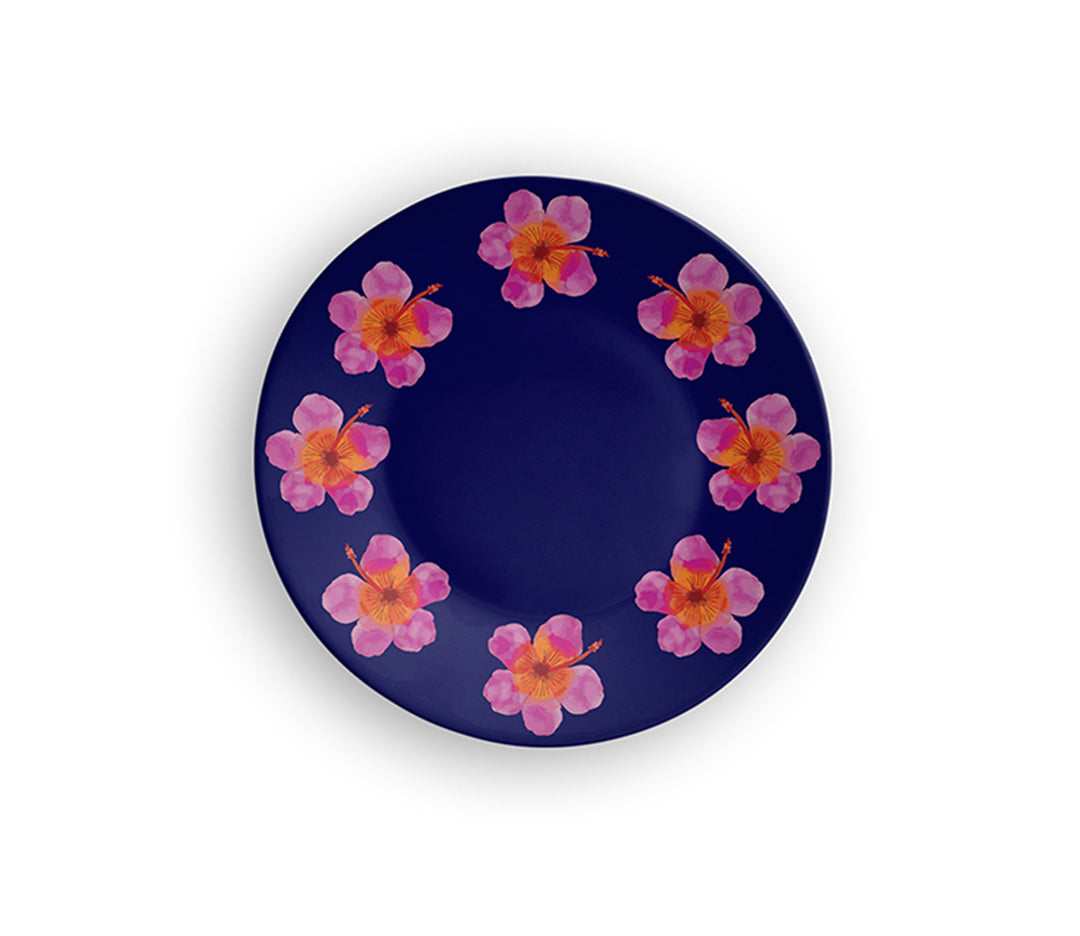 Ceramic Floral Halo Decorative Wall Plate