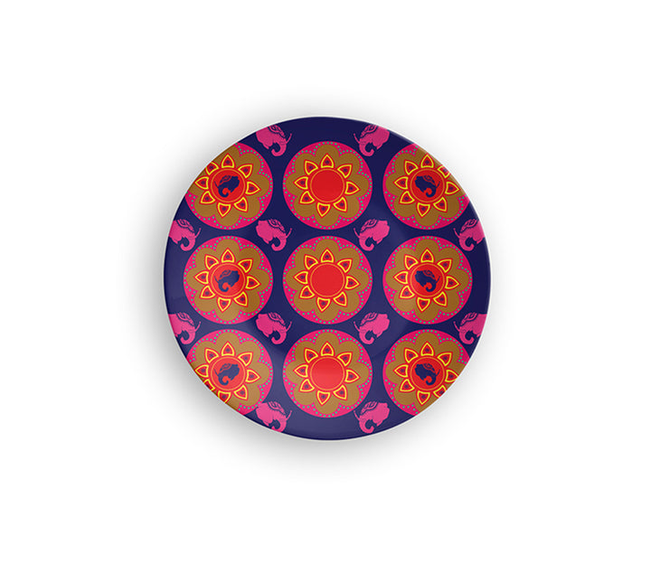 Ceramic Purple Paradise Decorative Wall Plate