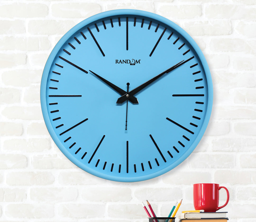 Silent Sky Blue Wall Clock