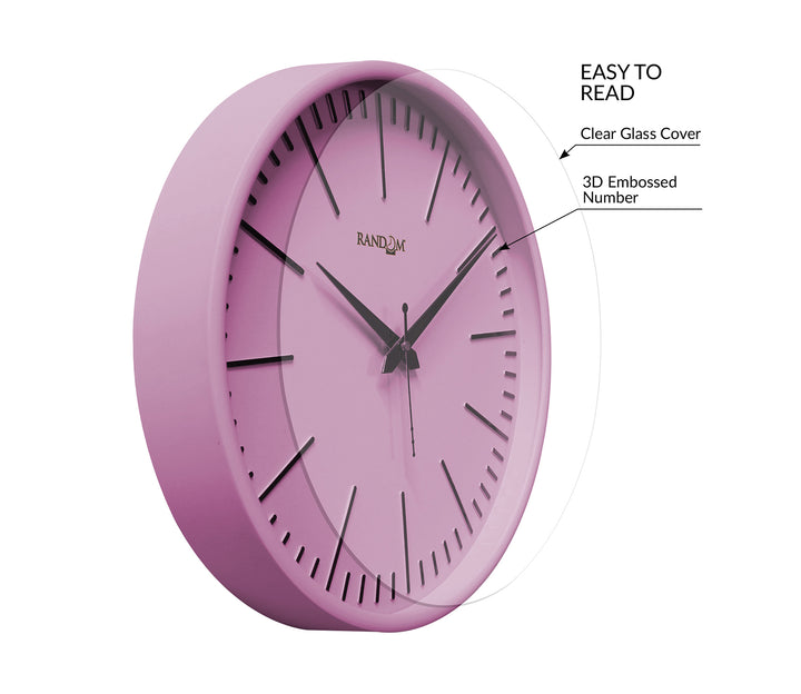 Silent Pink Wall Clock