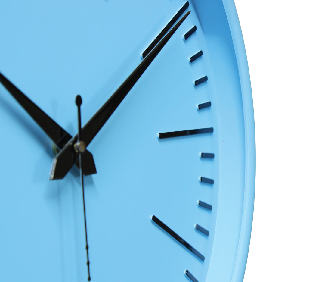 Silent Sky Blue Wall Clock