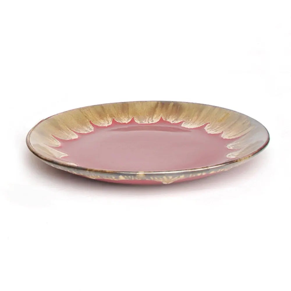Red Handmade Ceramic Dinner Plate Set | Handmade Ceramic Dinner Plate Set - Red