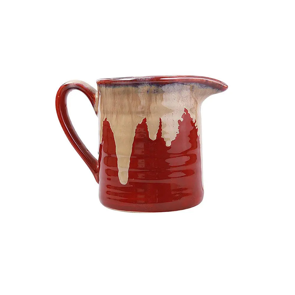 Ceramic Pour Jug - Red | Vintage Ceramic Pour Jug - Deep Red