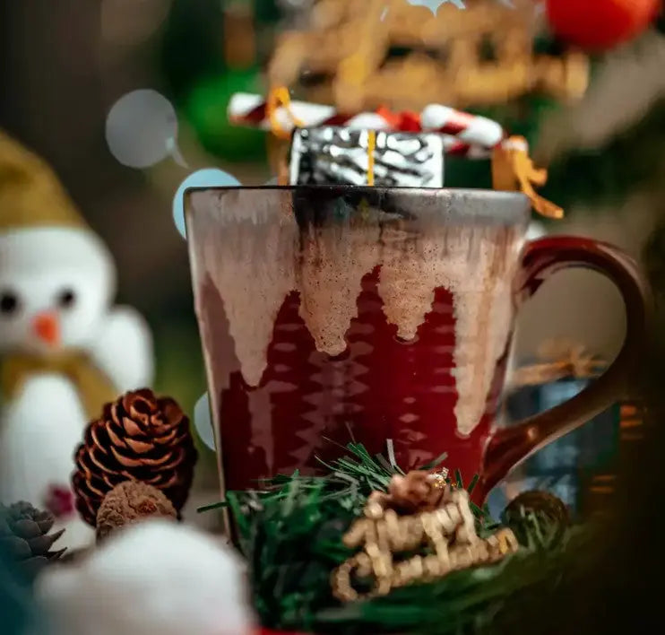 Red Coffee Ceramic Mugs | Coffee Ceramic Mugs - Glossy Red