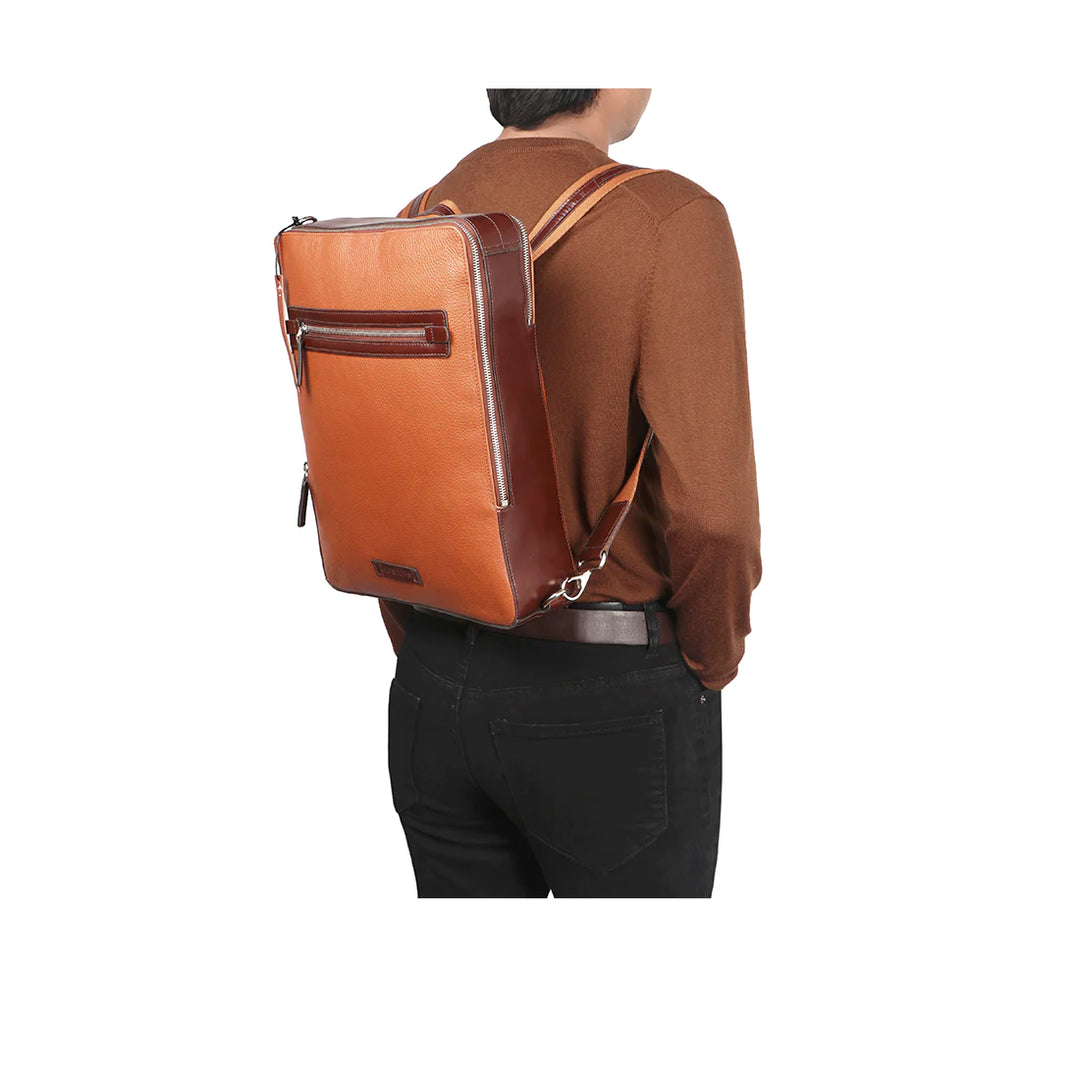 Men's Urban Edge Leather Backpack, Multiple Pockets | Urban Edge Men's Backpack