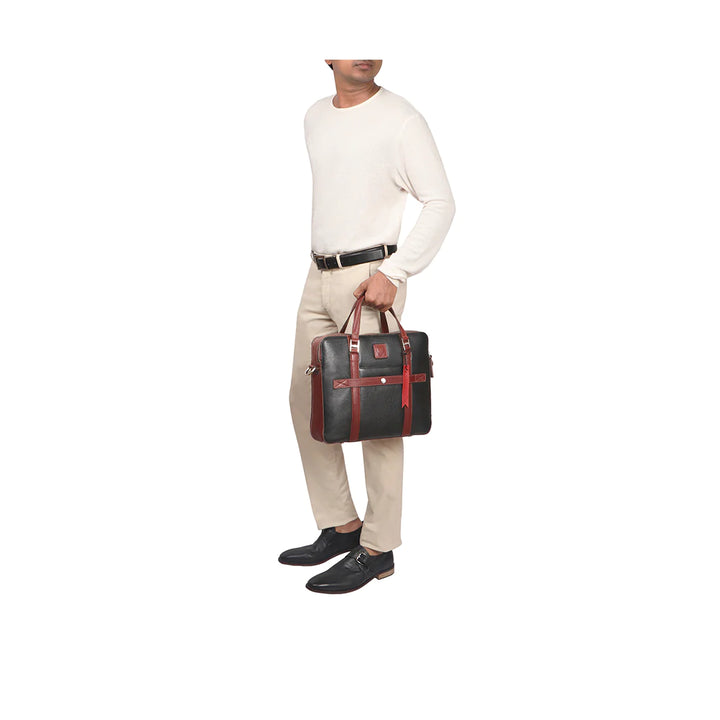 Men's Casual Leather Messenger Bag, Multiple Pockets | Rebel Spirit Men's Messenger Bag