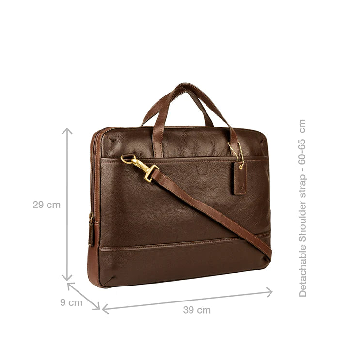 Brown Leather Laptop Briefcase | Professional Melb Leather Laptop Briefcase