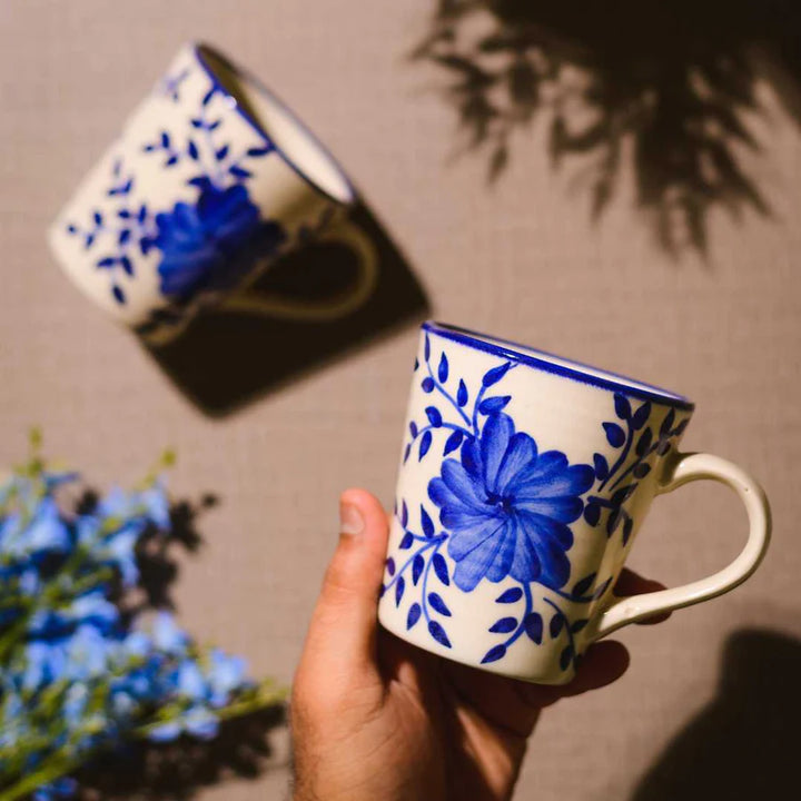 Blue Ceramic Coffee Mugs | Ceramic Coffee Mugs - Himalayan Blue