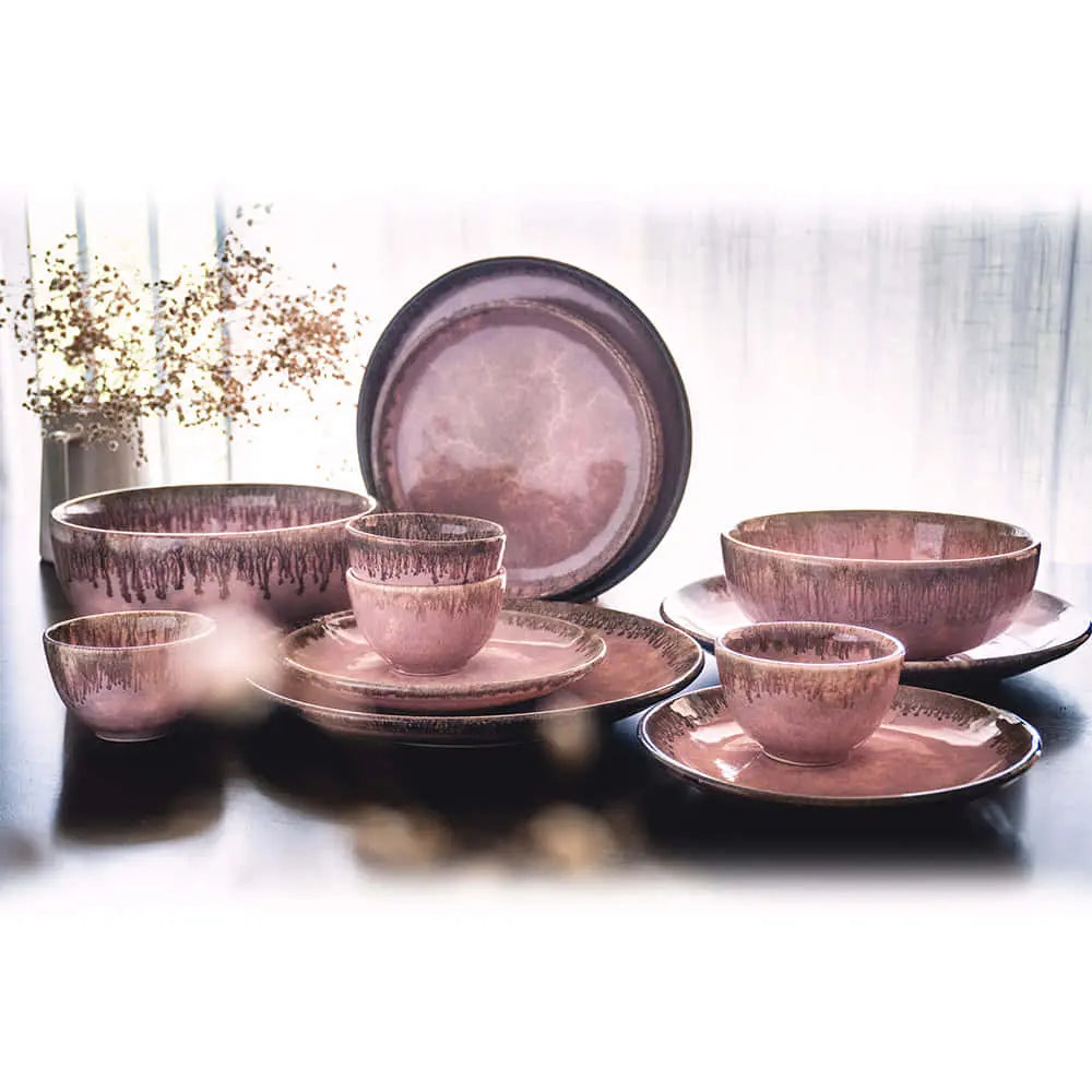Ceramic Dinner Set | Handmade Ceramic Dinner & Snacks Set of 12 Pcs