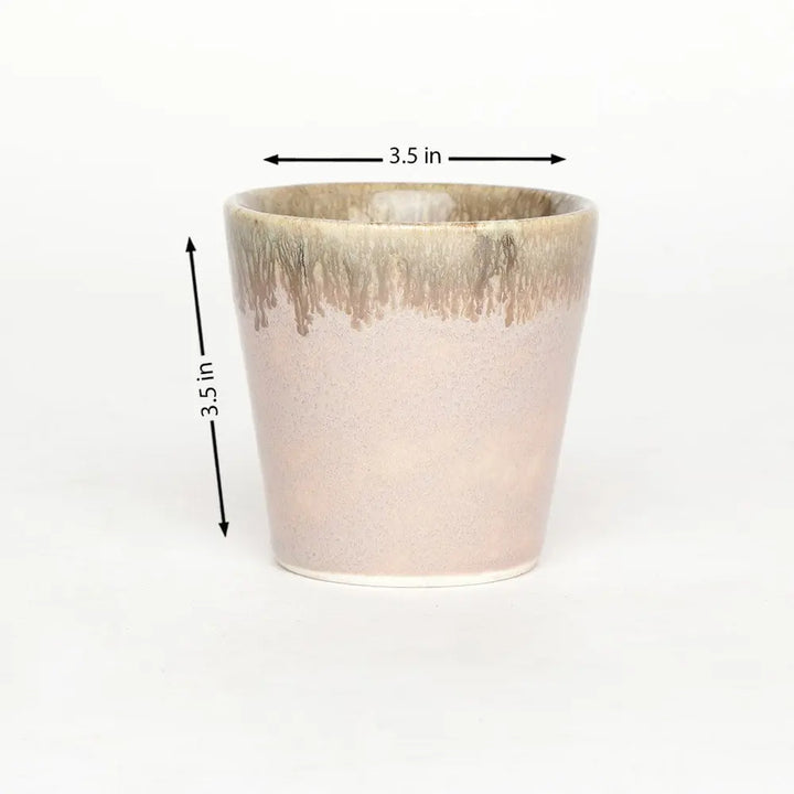 Ceramic Drinking Glasses - Pink Beige | Premium Ceramic Drinking Glasses - Pink Beige