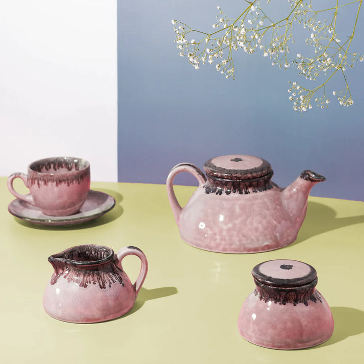 Pink Ceramics Tea Set 11 Pcs | Exclusive Ceramics Tea Set 11pcs - Pink Blossom