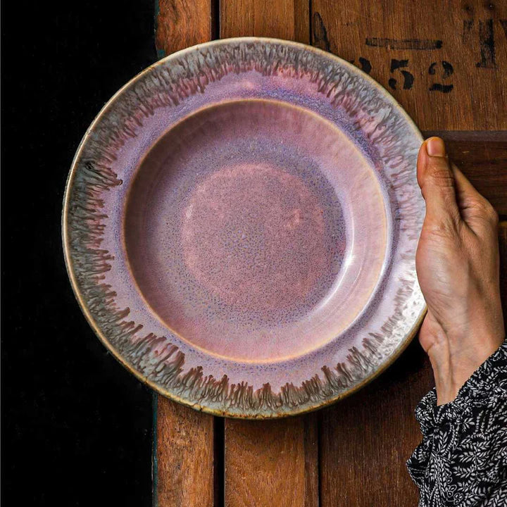 Handmade Ceramic Pasta Platter Set | Handmade Ceramic Pasta Platter Set - Beige Pink
