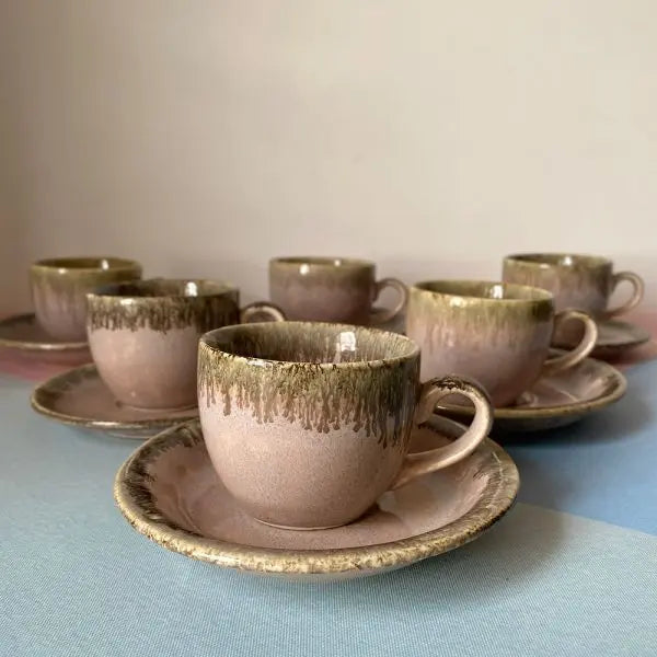 Ceramics Tea Cup & Saucer | Round Ceramics Tea Cup and Saucer