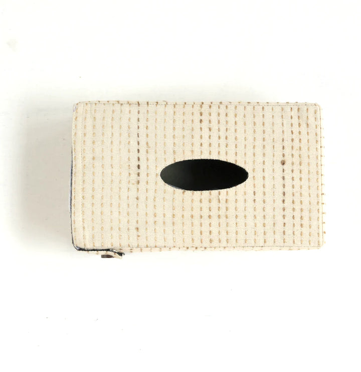 Off-White Cotton Tissue Box | Lagom Handwoven Tissue Box - Off White