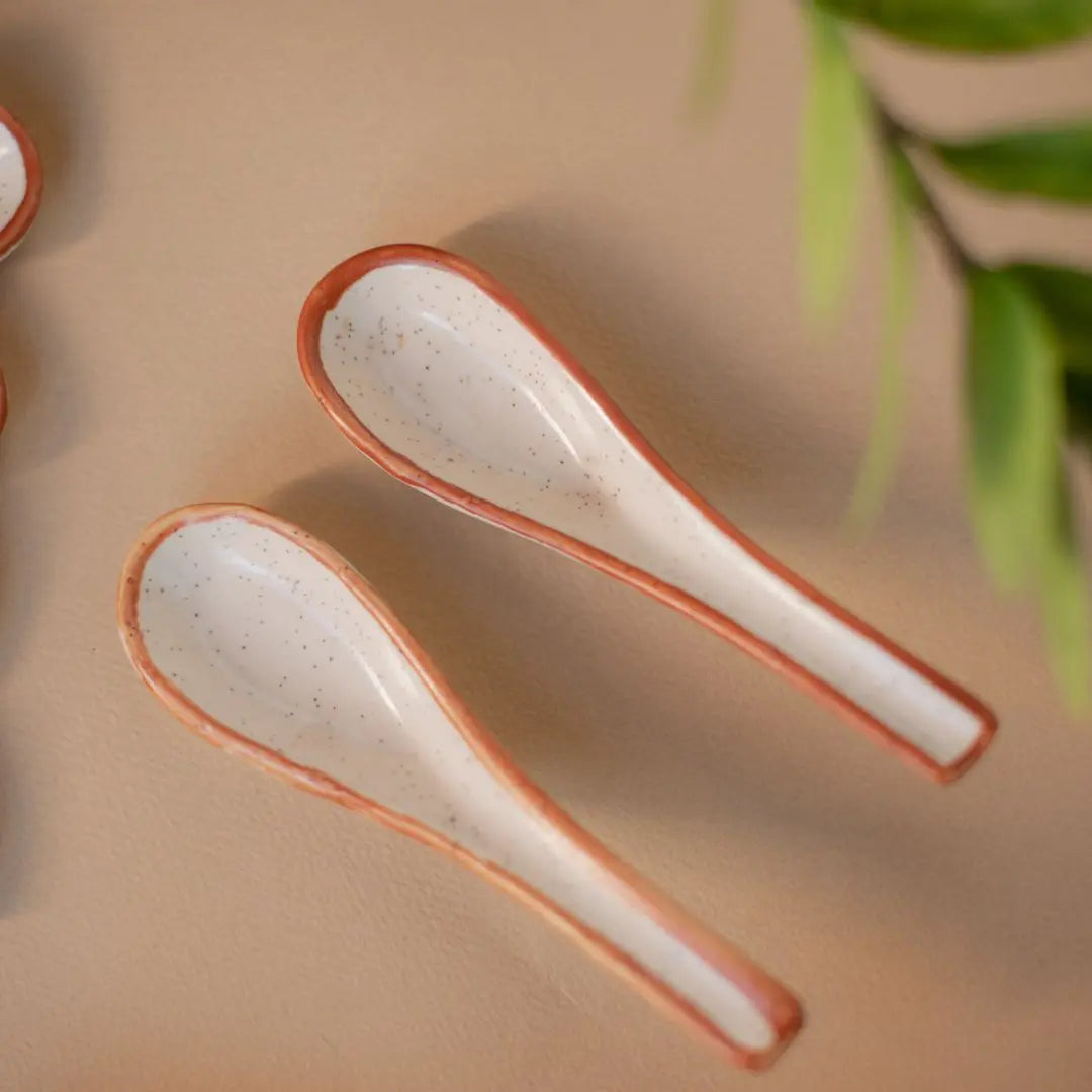 Ceramic Spoon Set - 2-Pack | Handmade Ceramic Spoon Set of 2