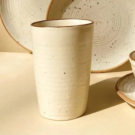 White Ceramic Flower Dinner Set for 2 | Handmade Ceramic Dinner Set Set for 2 - 8pcs