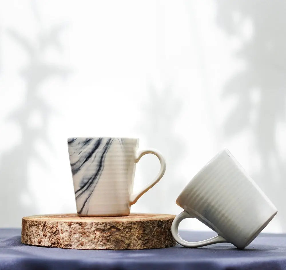 White Ceramic Coffee Mugs | Handmade Ceramic Coffee Mugs - White