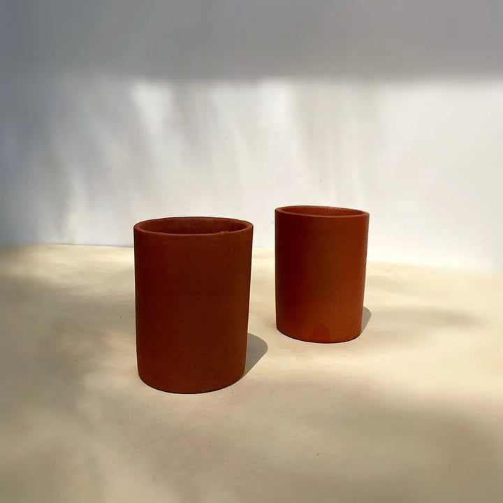 Indian Red Traditional Ceramic Glasses | Exclusive Traditional Ceramic Glasses - Indian Red