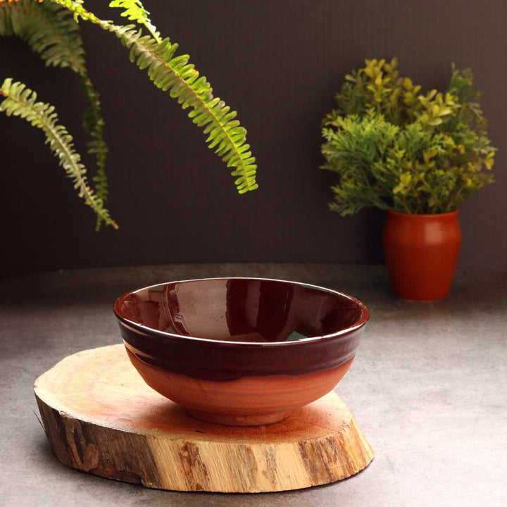 Set of 3 Handmade Glazed Terracotta Pots | Terracotta Handmade Glazed Pots Set of 3