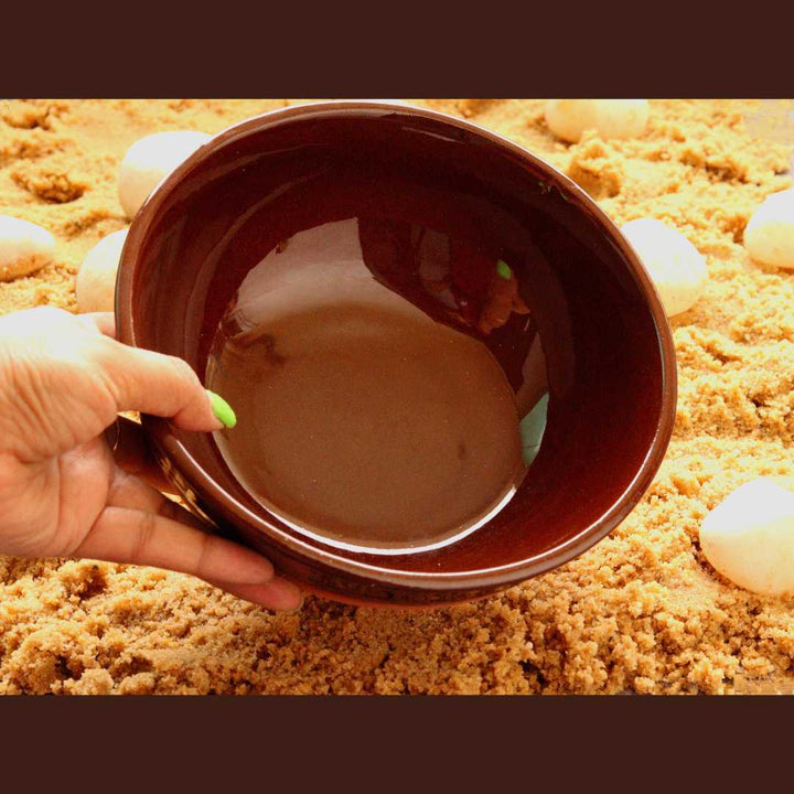 Handmade Terracotta Pot with Lid | Terracotta Handmade Medium Glazed Pot with Lid