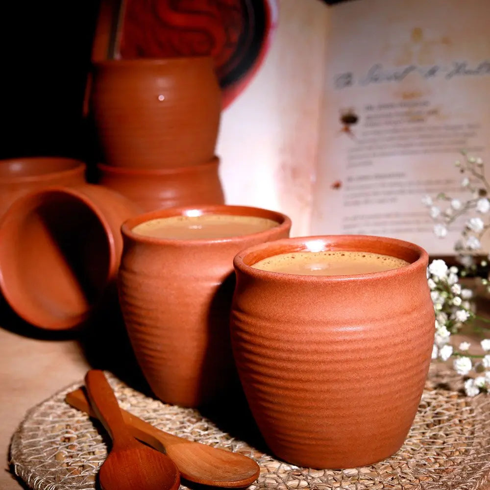 Indian Red Handmade Tea Kulhad | Handmade Tea Kulhad - Indian Red