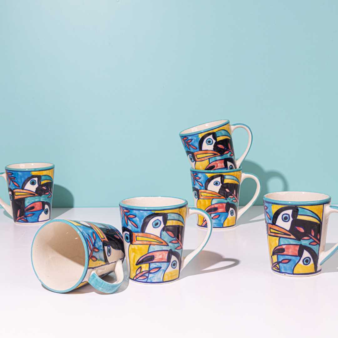 Toucan Ceramic Coffee Mugs | Toucan Tropics Ceramic Coffee Mugs