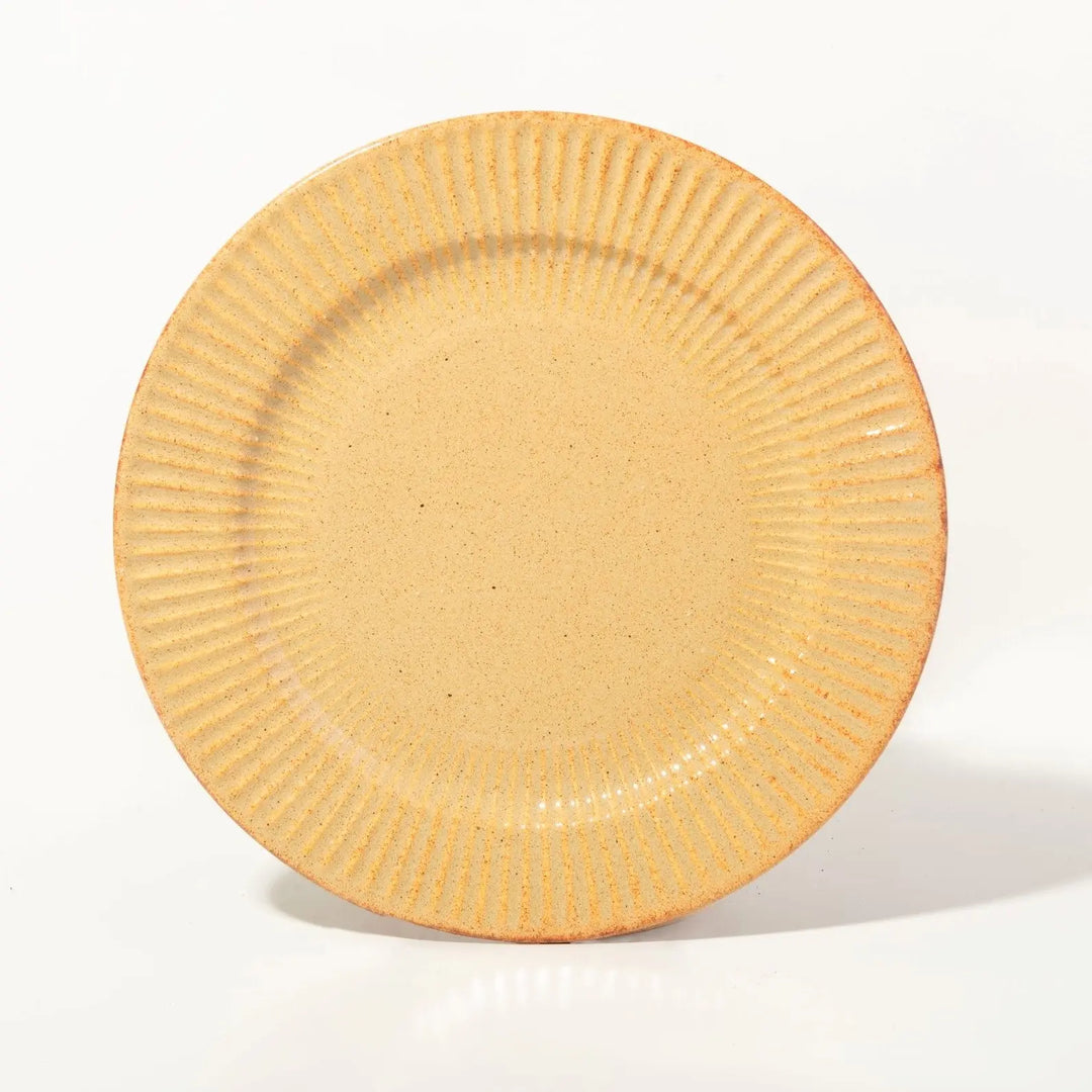 Handmade Peach Ceramic Salad Plate Set | Handmade Ceramic Salad Plate Set - Peach