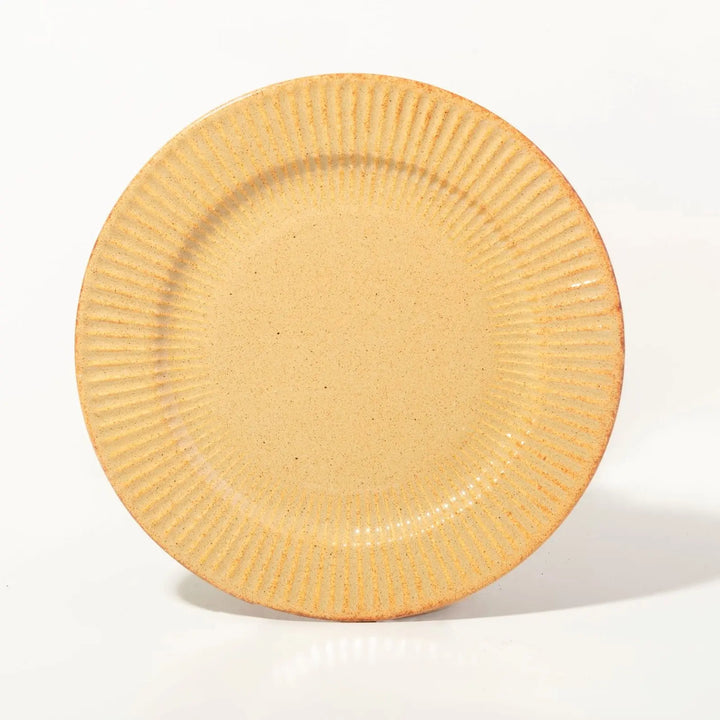 Eco-Friendly Microwave Safe Ceramic Salad Plate | Handmade Ceramic Salad Plate - Peach