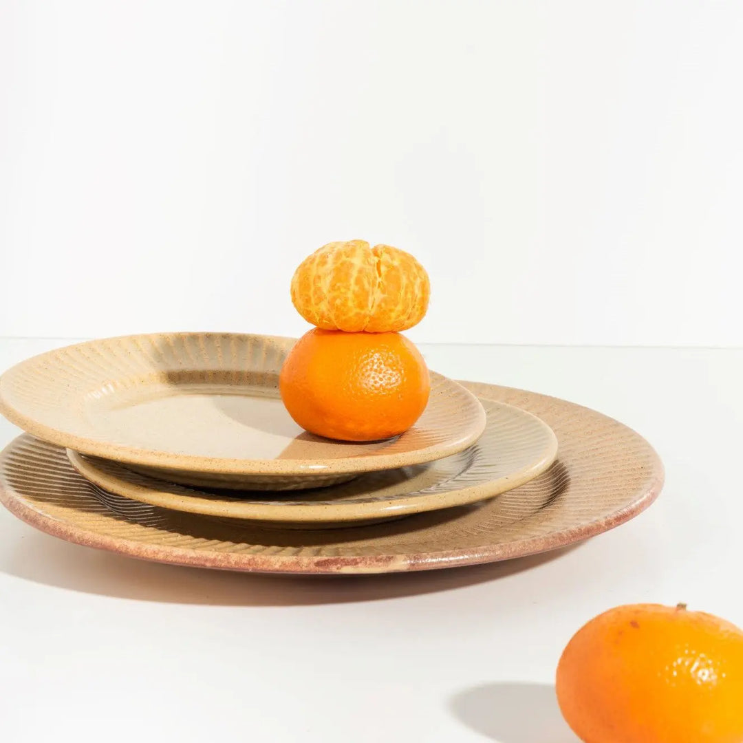 Ceramic Dinner Set for 4 People | Gold Rimmed Exclusive Ceramics Dinner Set of 10pcs