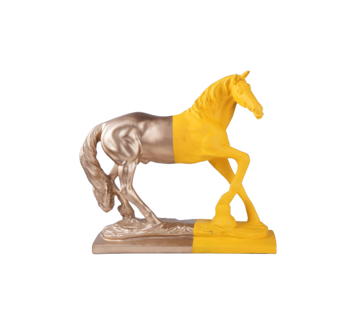 Feng Shui Yellow Running Horse Statue | Feng Shui Yellow Running Horse Statue