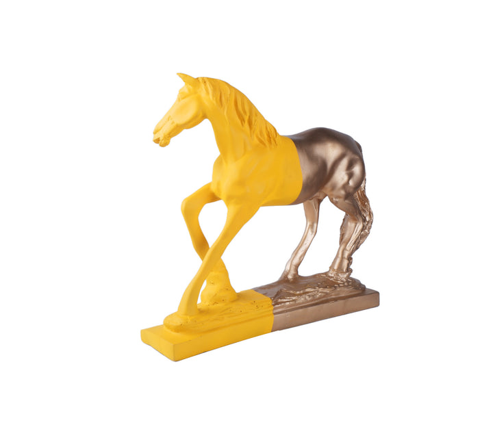 Feng Shui Yellow Running Horse Statue | Feng Shui Yellow Running Horse Statue