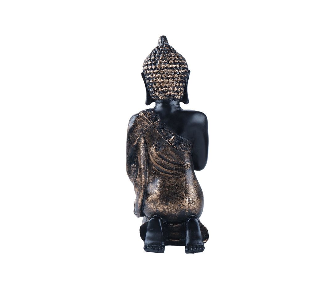 Elegant Black Polyresin Figurine