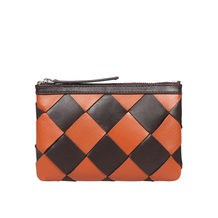 Checkerboard Leather Clutch | Classic Checkerboard Clutch