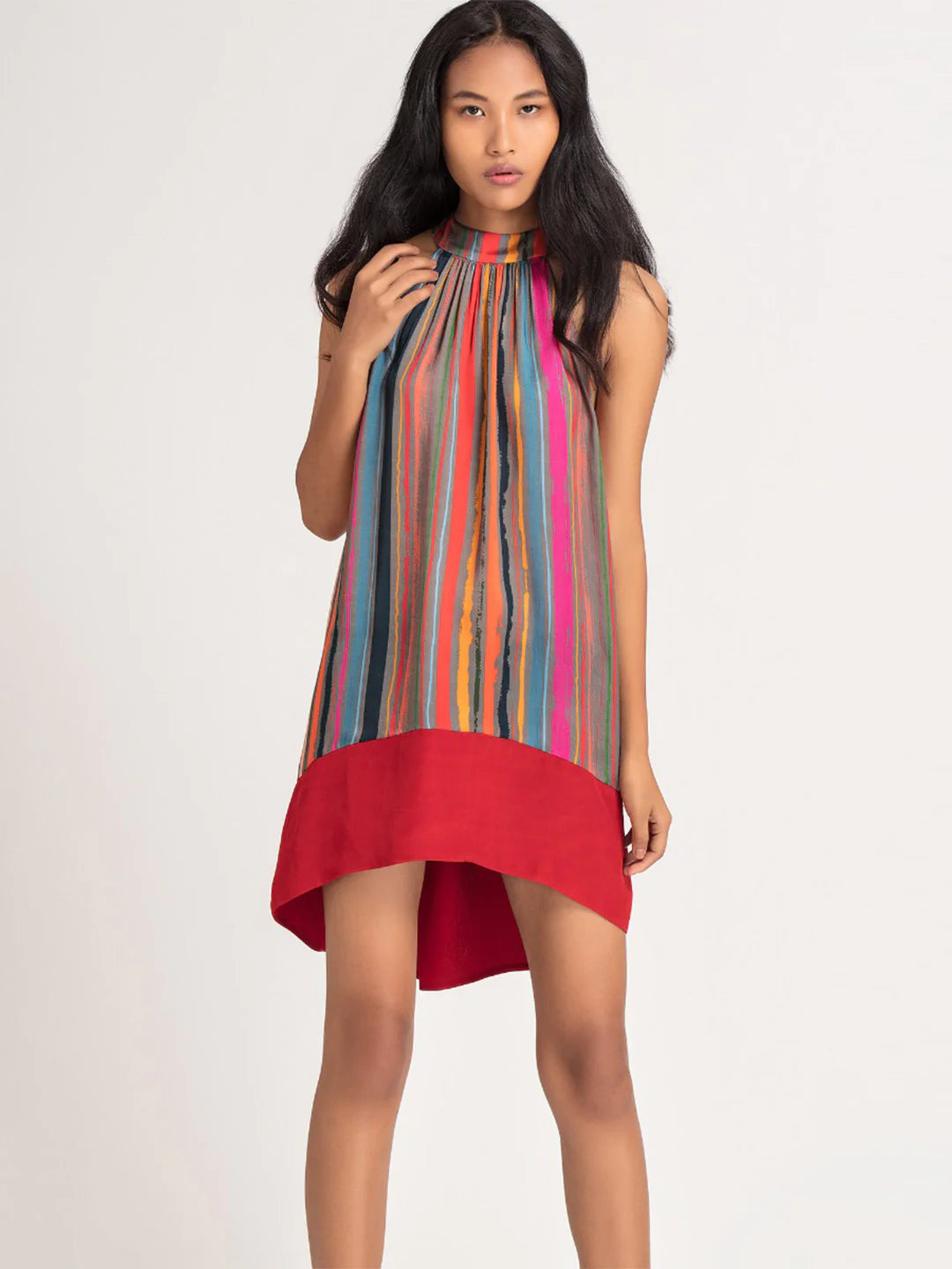 Artistry Stripes Dress | Artistry Stripes High-Low Dress