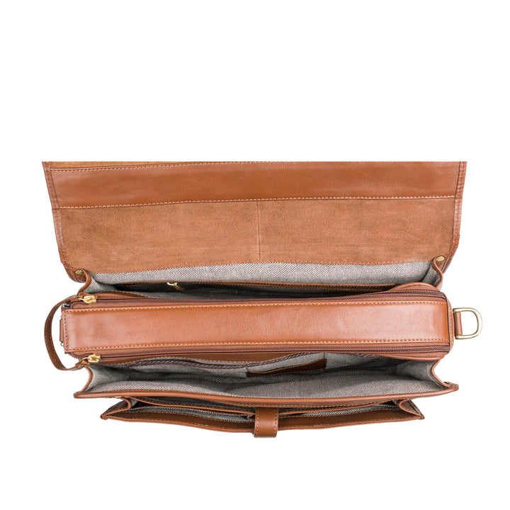 Brown Briefcase | Classic Elegance Top Handle Briefcase