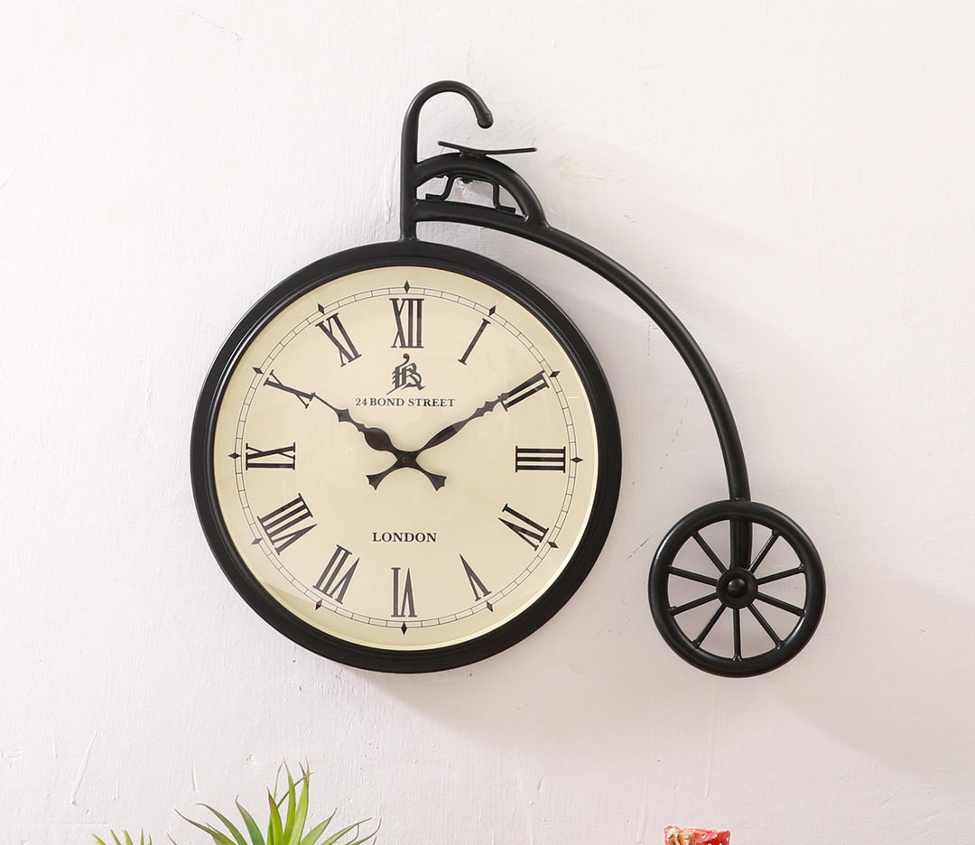 Bicycle Wheel Design Metal Wall Clock