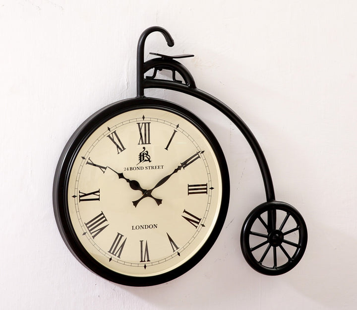 Bicycle Wheel Design Metal Wall Clock