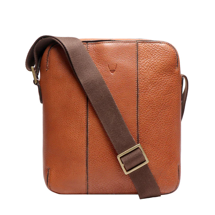 Tan Leather Crossbody Bag, Casual Use | Urban Chic Crossbody Bag
