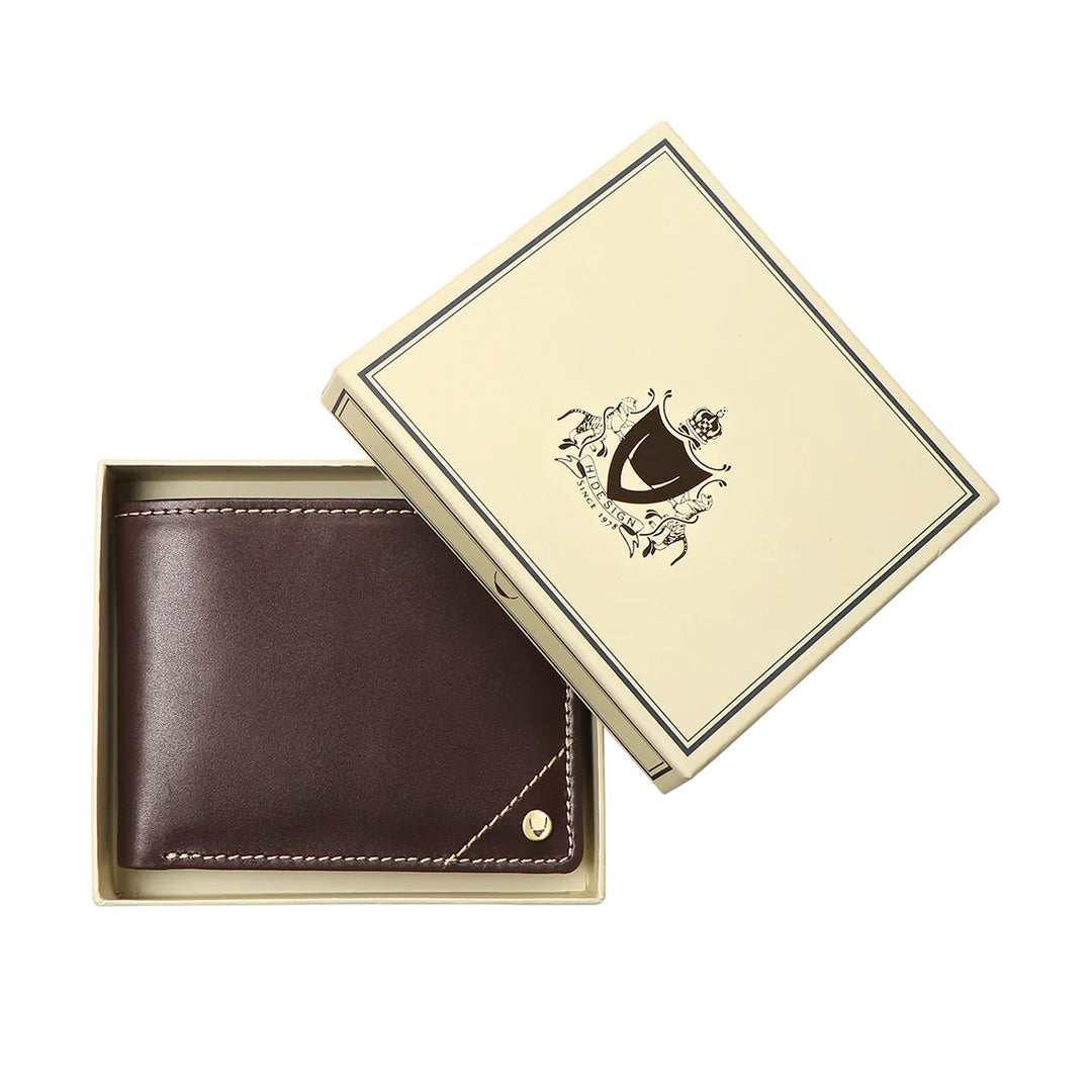 Men's Blue Leather Bi-Fold Wallet | Everyday Essential Bi-Fold Wallet