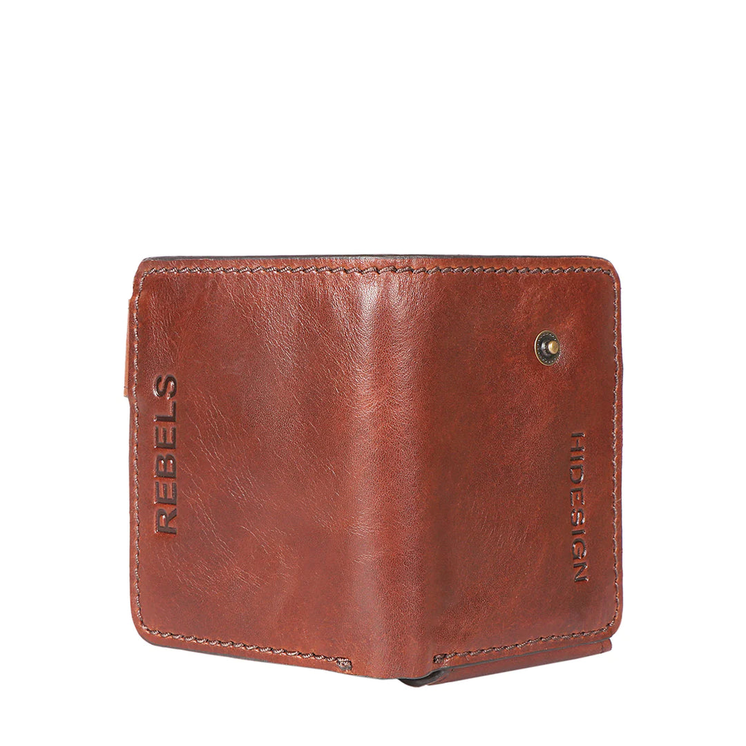 Men's Tan Leather Tri-fold Wallet | Classic Tri-Fold Wallet